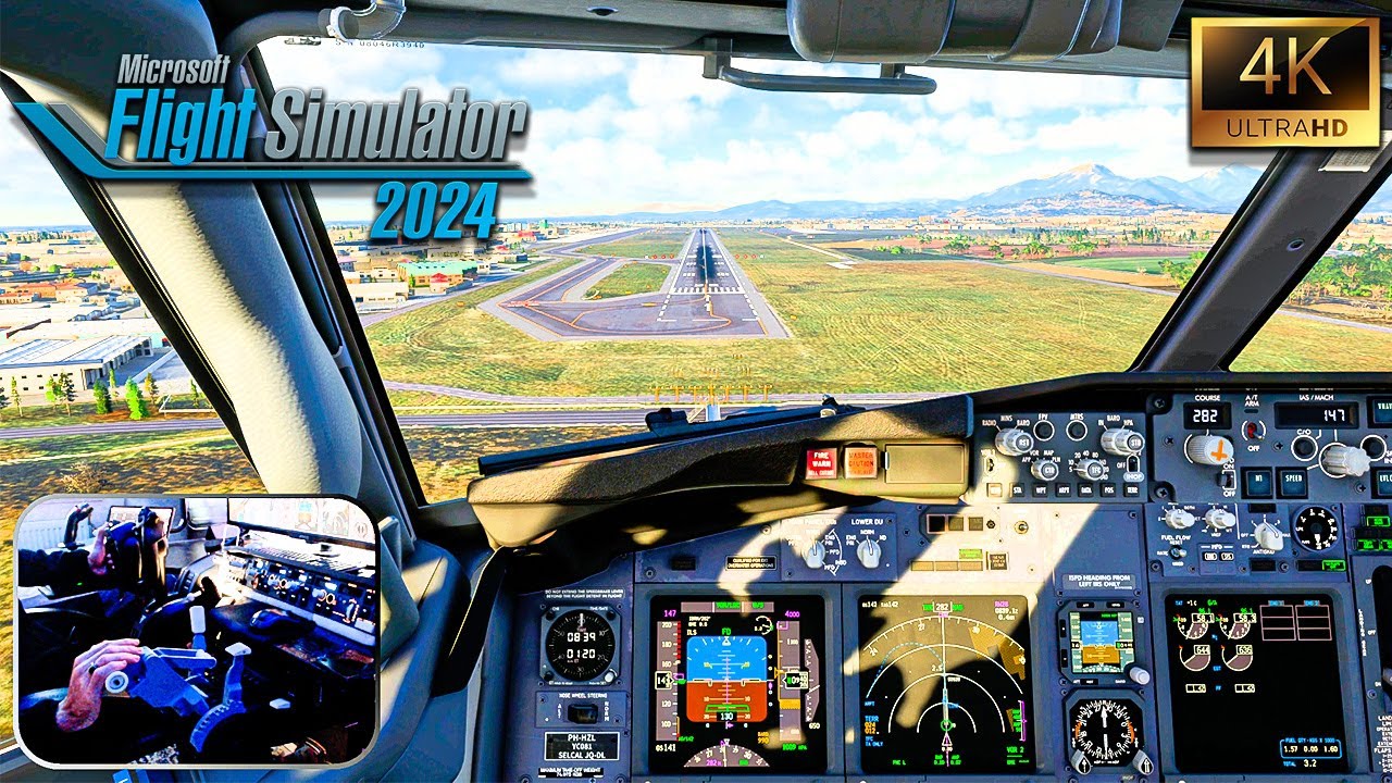 Flight Simulator 2024 | Full Realistic Flight Experience | Rotterdam – Milan | PMDG 737-800 | 4K