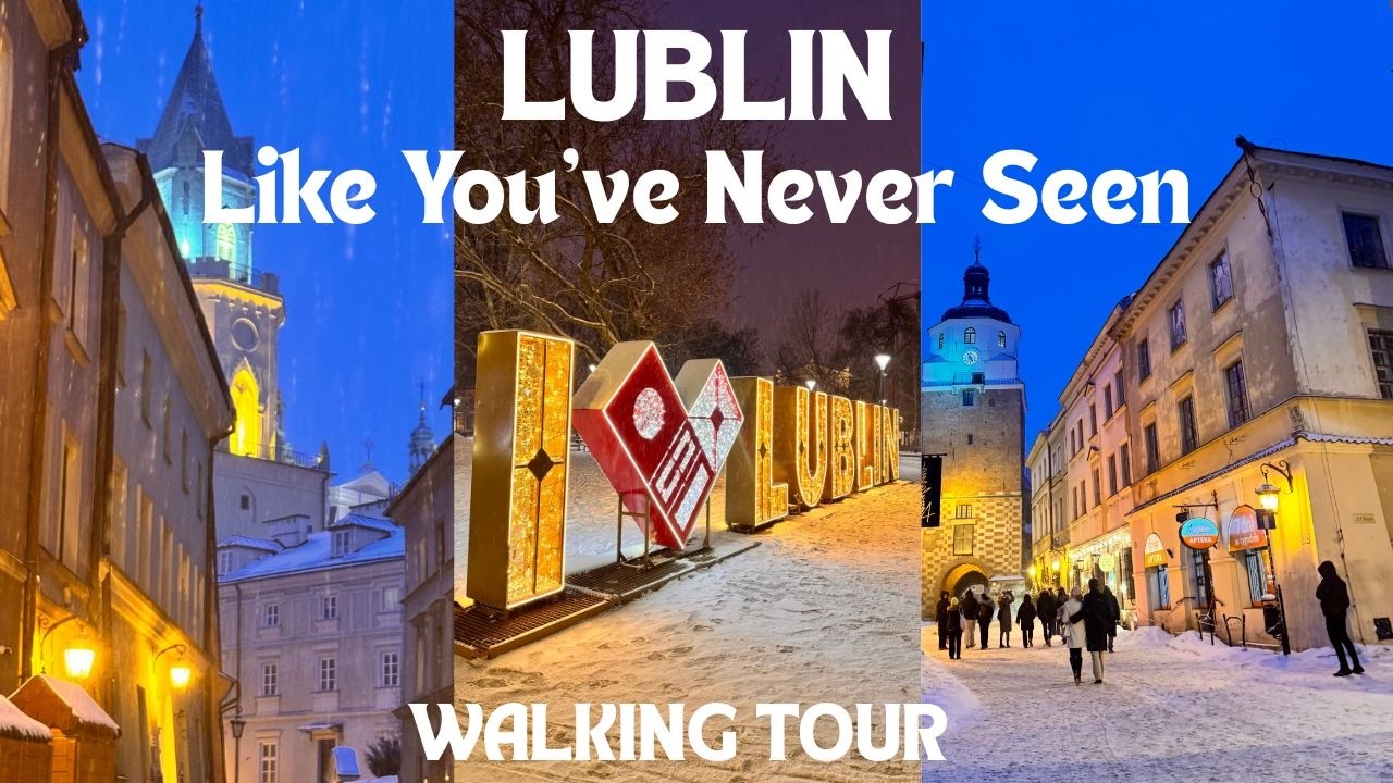 Cute City Lublin /Poland, Part 3 Walking tour , 4k video