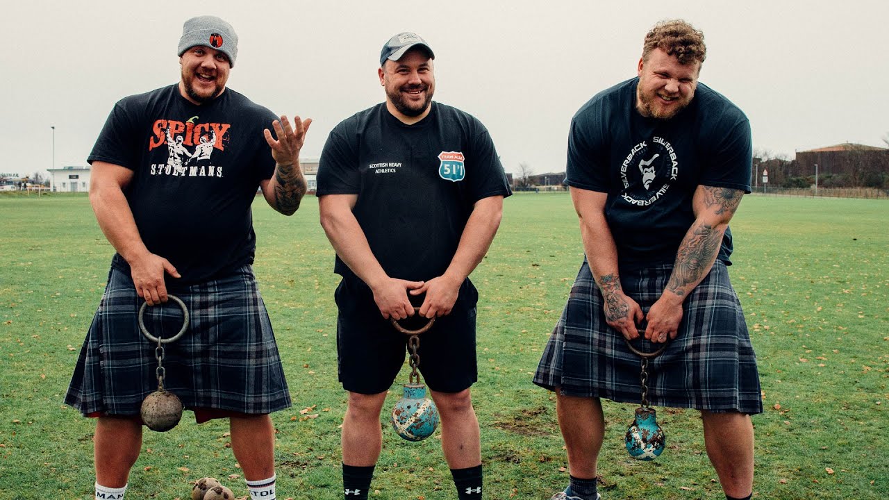 STRONGMEN TRY THE HIGHLAND GAMES!