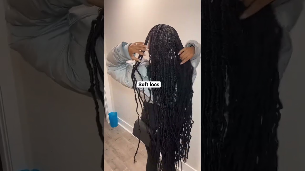 Soft locs | 36 inch soft locs #softlocs #knotlesssoftlocs #fauxlocshairstyles