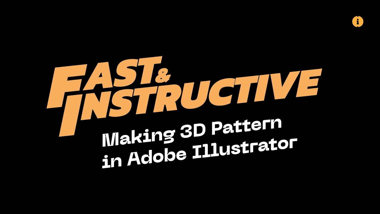Making 3D Pattern in Adobe Illustrator #FastandInstructive #Illustrator