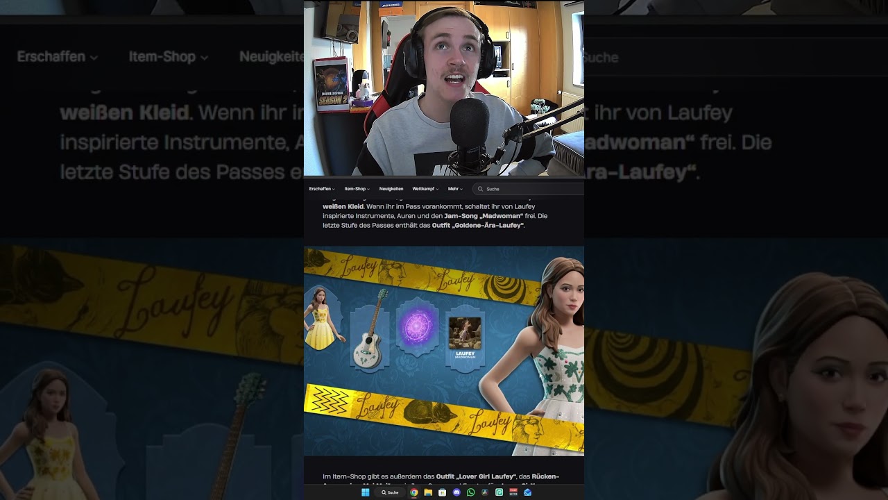 Laufey in der neuene Festival Season ENTH&Uuml;LLT! #fortnite #chapterseven #update #viral