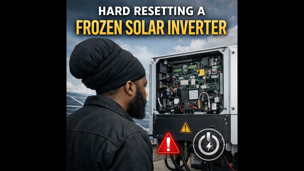 Hard Resetting a Frozen Solar Inverter: What Works, What Fails, and When to Escalate
