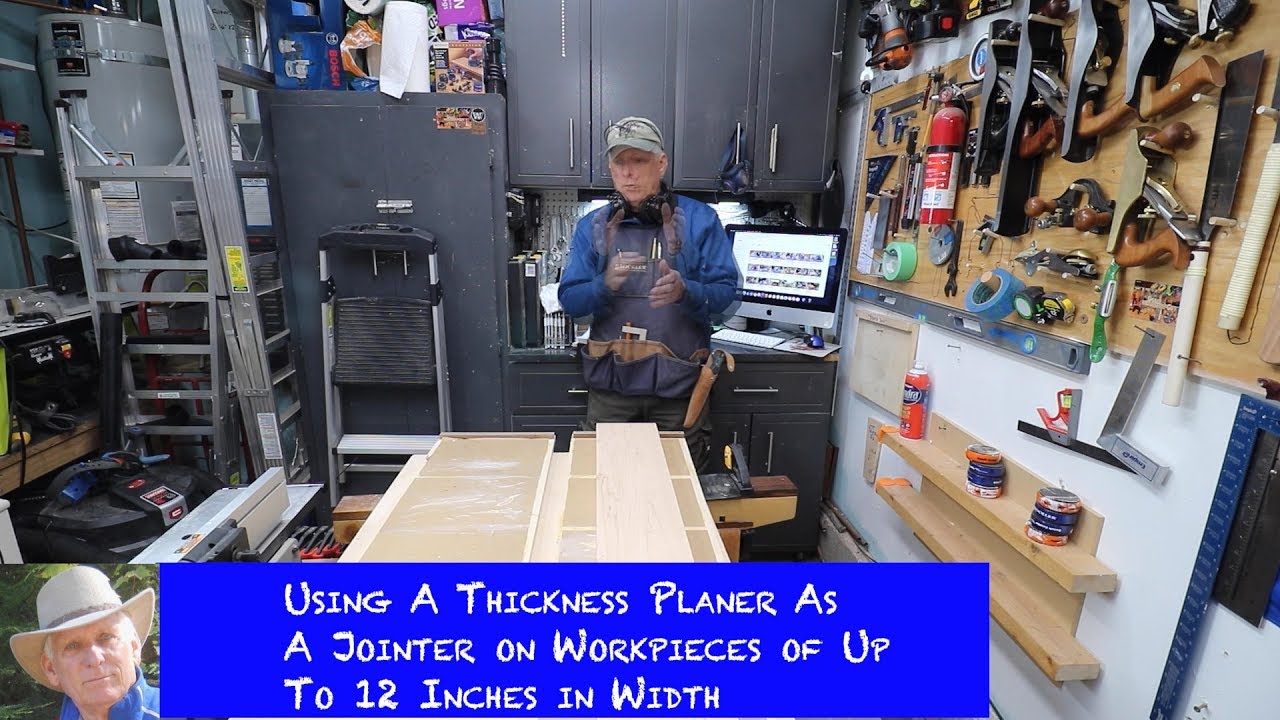 How To Joint (Flatten) Up to a 12 Inch Wide Board Using Your Thickness Planer