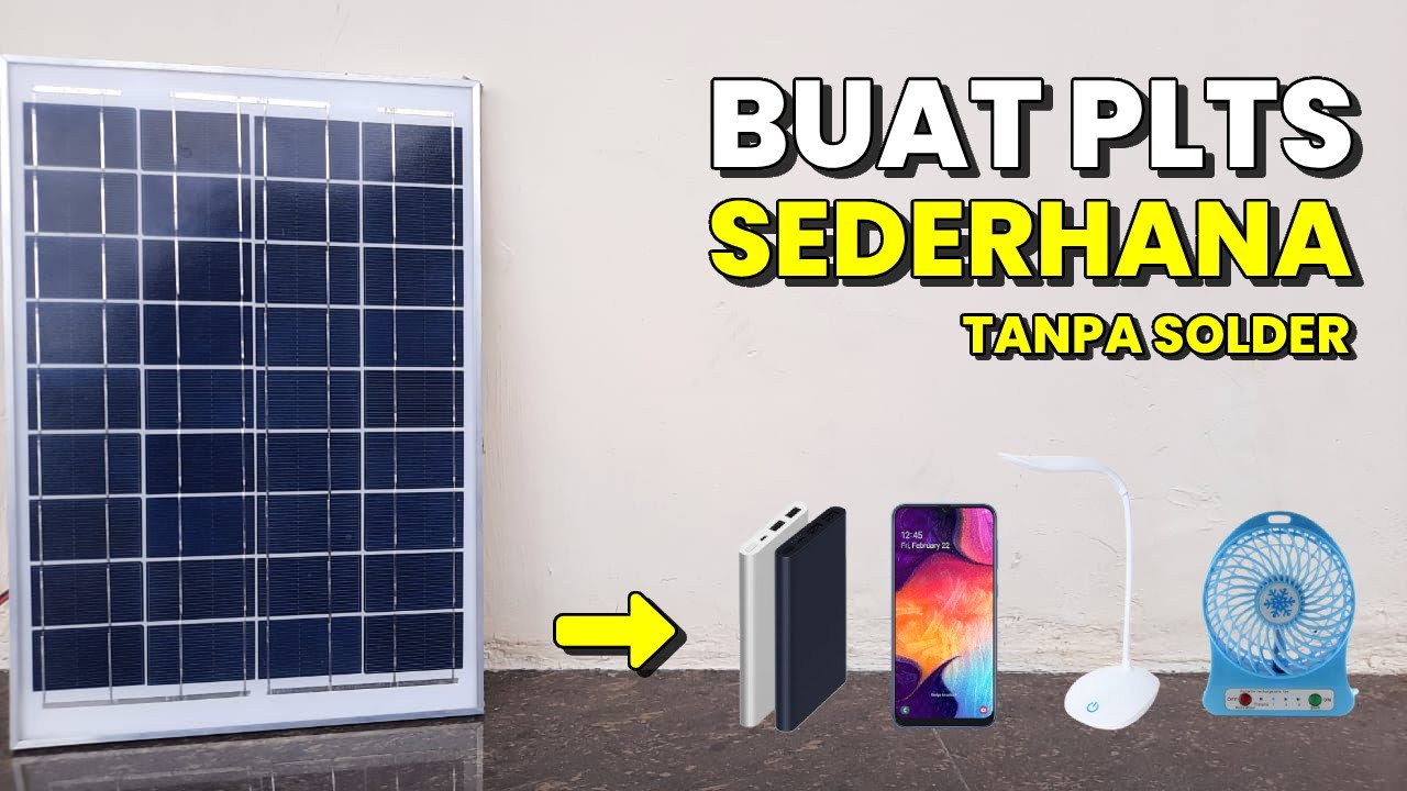 CARA MERAKIT PLTS DIRUMAH SEDERHANA DAN MUDAH