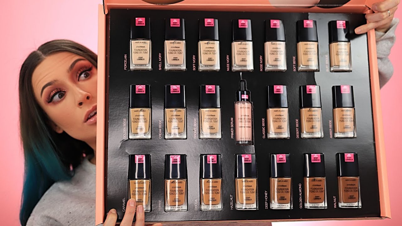 WET N WILD PHOTOFOCUS DEWY FOUNDATION REVIEW | Drugstore Dupe for ABH Luminous Foundation