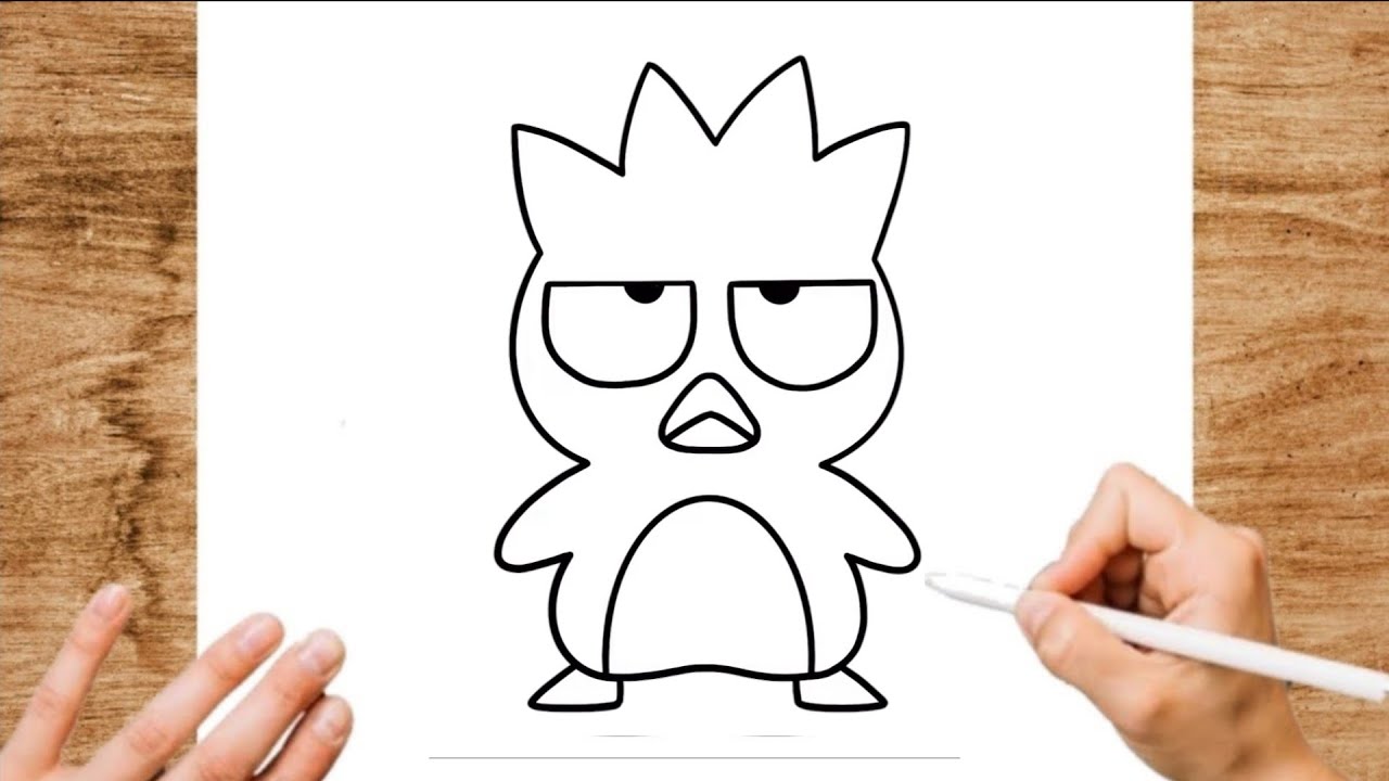 Как нарисовать БАДЦ МАРУ легко и просто шаг за шагом | SANRIO