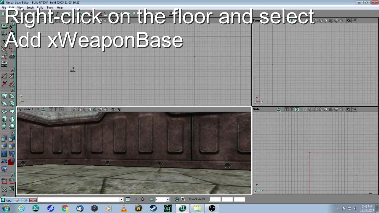 Unreal Editor 2.5 Tutorial - Building your first room for Unreal Tournament 2004