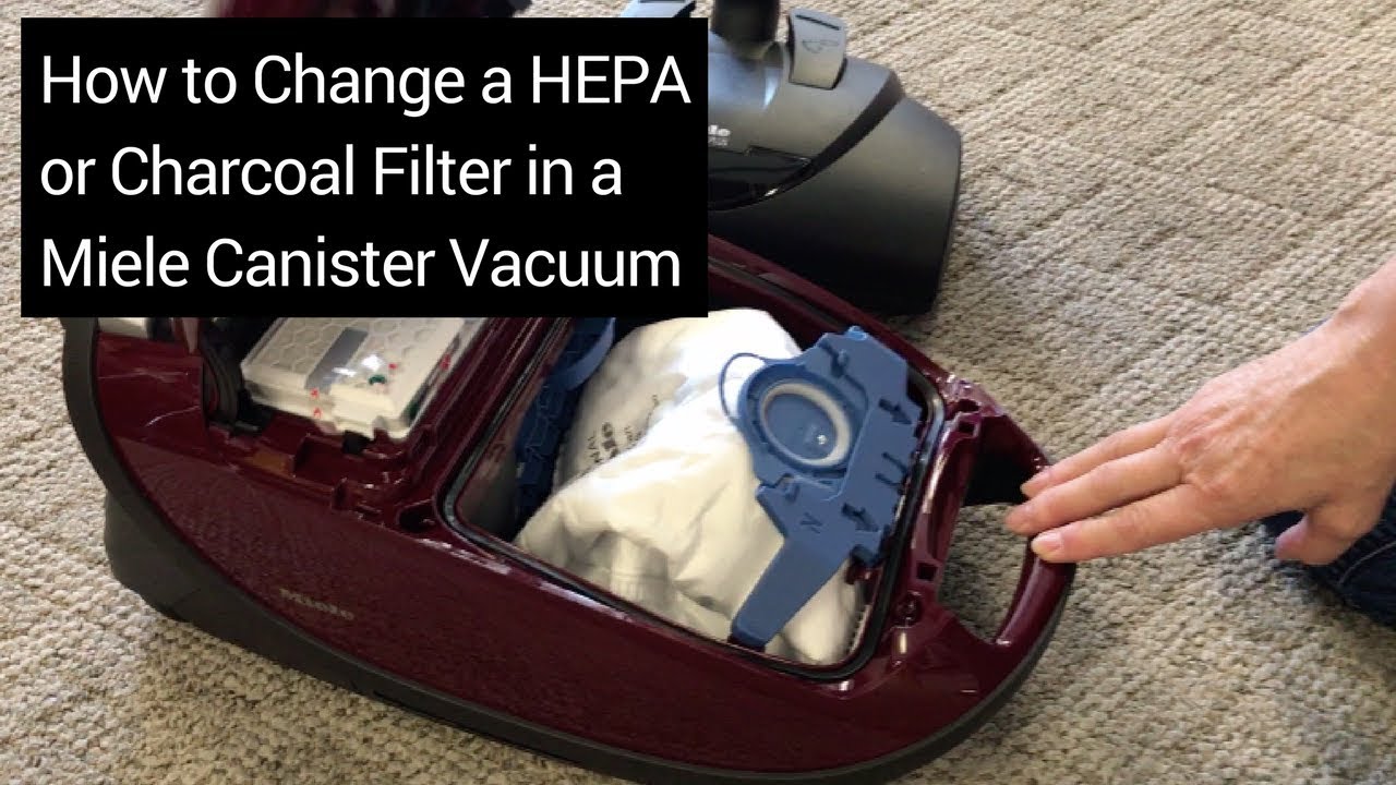 Changing a HEPA or Charcoal Filter on a Miele Canister Vacuum