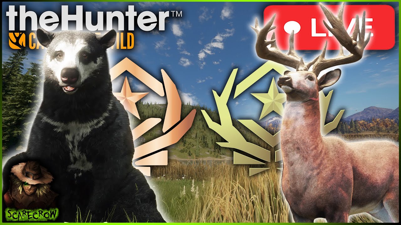 🔴LIVE🔴 Black Bear & Whitetail Deer Great One Grind! Lets Get To 100k Subs! Call of the wild