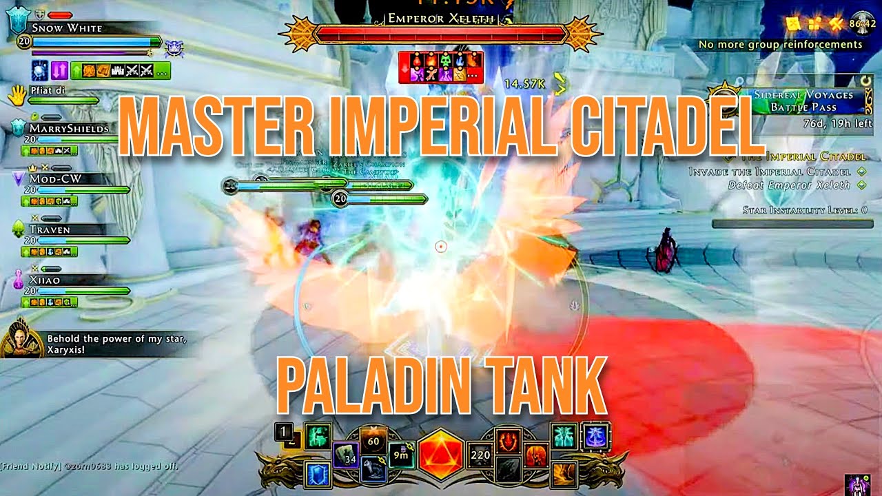 Neverwinter Justicar - Shield Me I'm Squishy - Master Imperial Citadel - Paladin Tank