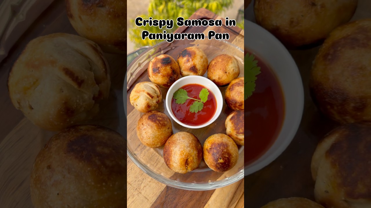 Crispy Samosa in Paniyaram Pan | #shortsfeed #ytshorts #shorts #recipe #food