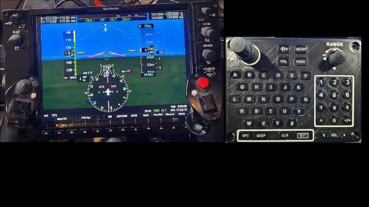 Homemade Garmin G1000 Keyboard for your Home Flight Simulator