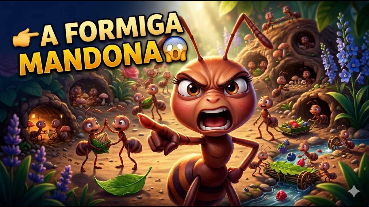 A FORMIGA MANDONA- Hist&oacute;ria Infantil |#infantil #historiainfantilparadormir #livrosinfantis#historia