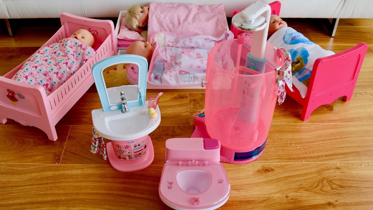 Baby Born Rain Fun Shower & Wash Basin | Unboxing, Doll Shower, Bruth Teeth, Wash & Bedtime Play