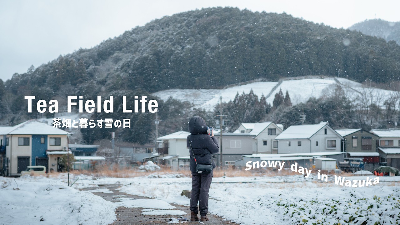 お茶のまちが雪に包まれた日。お茶と暮らすアラサーvlog#和束町
