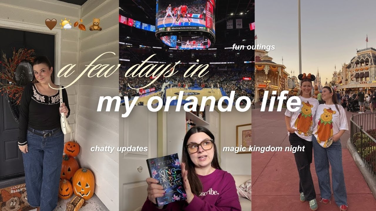 disney world local vlog: magic kingdom w/ the girls, reading update, orlando magic, lots of chats