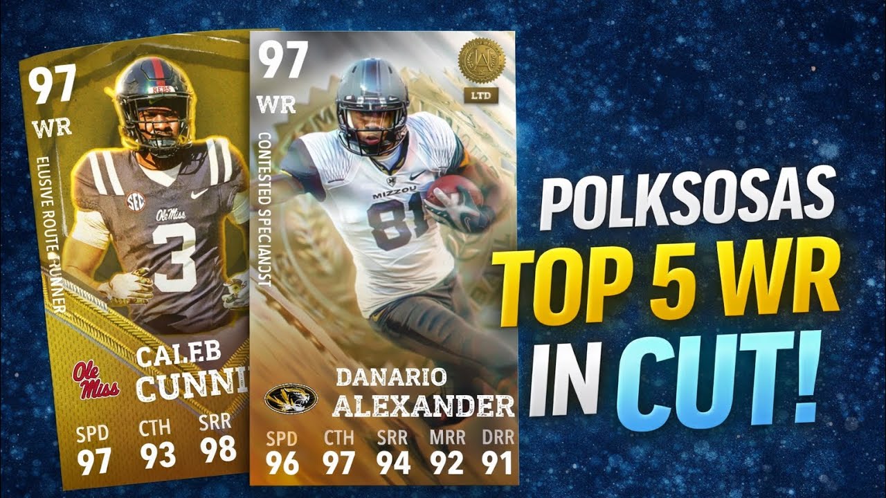 MY TOP 5 WR IN CUT! GO GET THEM NOW!!! 