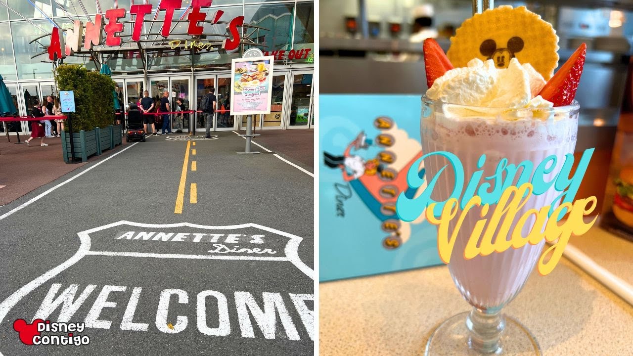CÓMO ES el RESTAURANTE ANNETTE'S DINNER en DISNEY VILLAGE - DISNEYLAND PARIS | Disney Contigo
