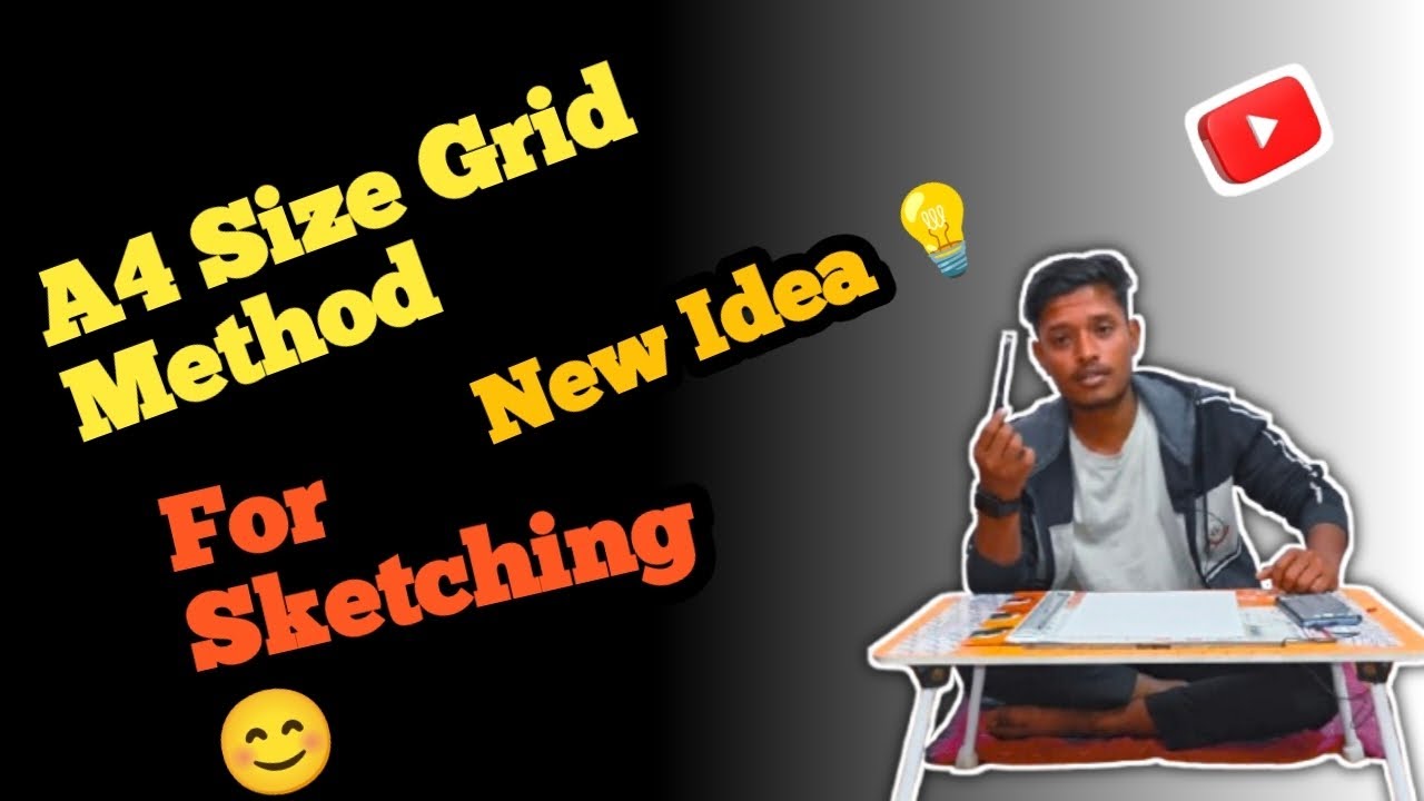 How to Use A4 Size Grid for Accurate Sketching | Beginner Friendly