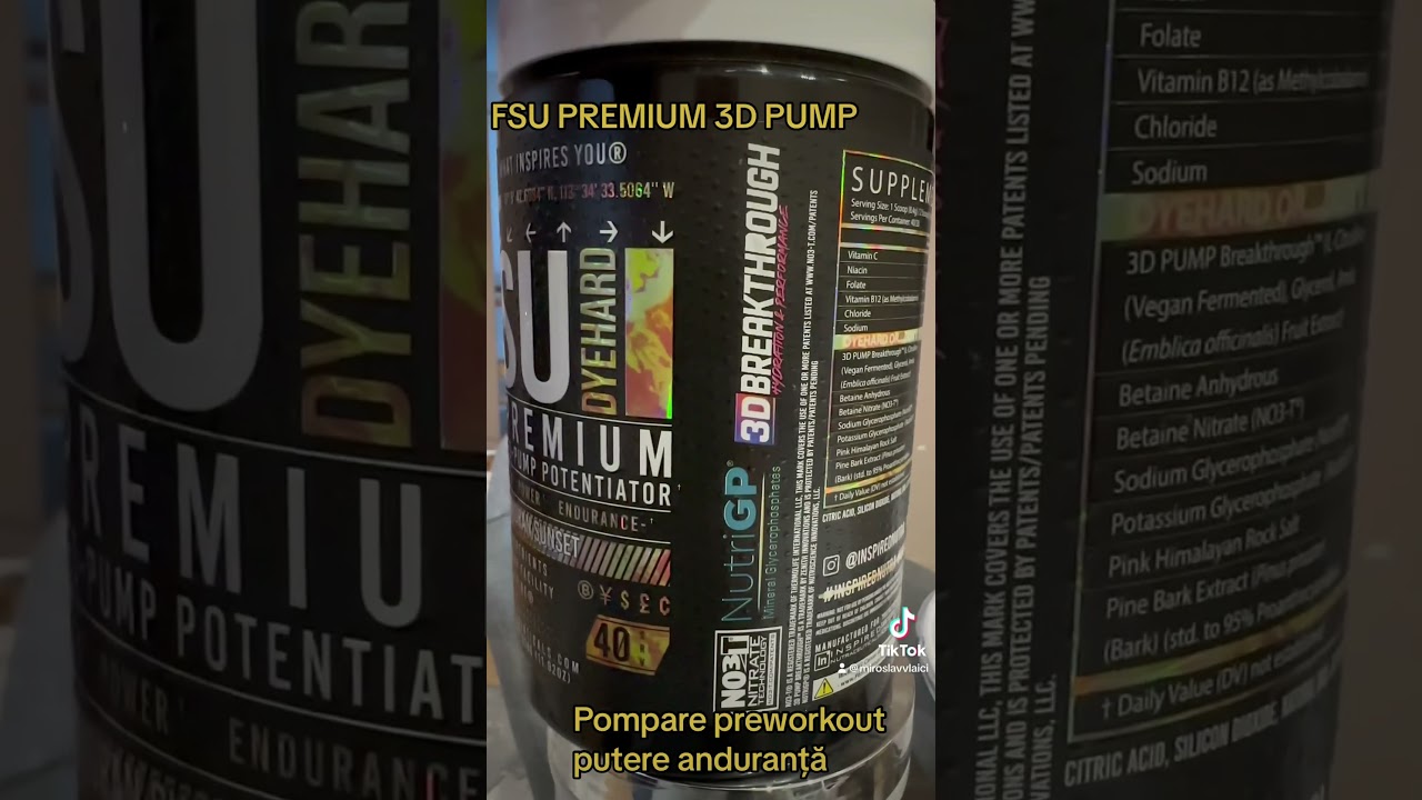 FSU premium 3D pump pompare putere anduranță crește masa musculară rapid 