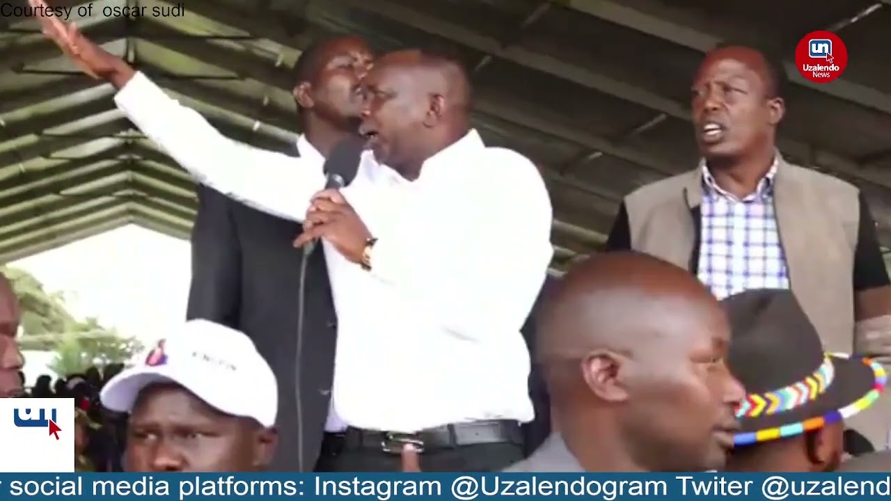 “Drama at MP Johana Ngeno’s Funeral Mass At Emurua Dikirr  as Oscar Sudi Tries to Silence the Crowd