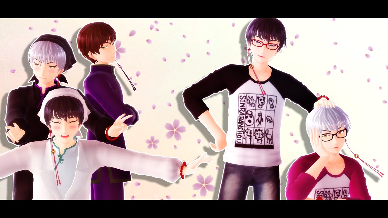 【MMD鬼徹】神のまにまに【白澤様と銀髪くんと抹茶くん】