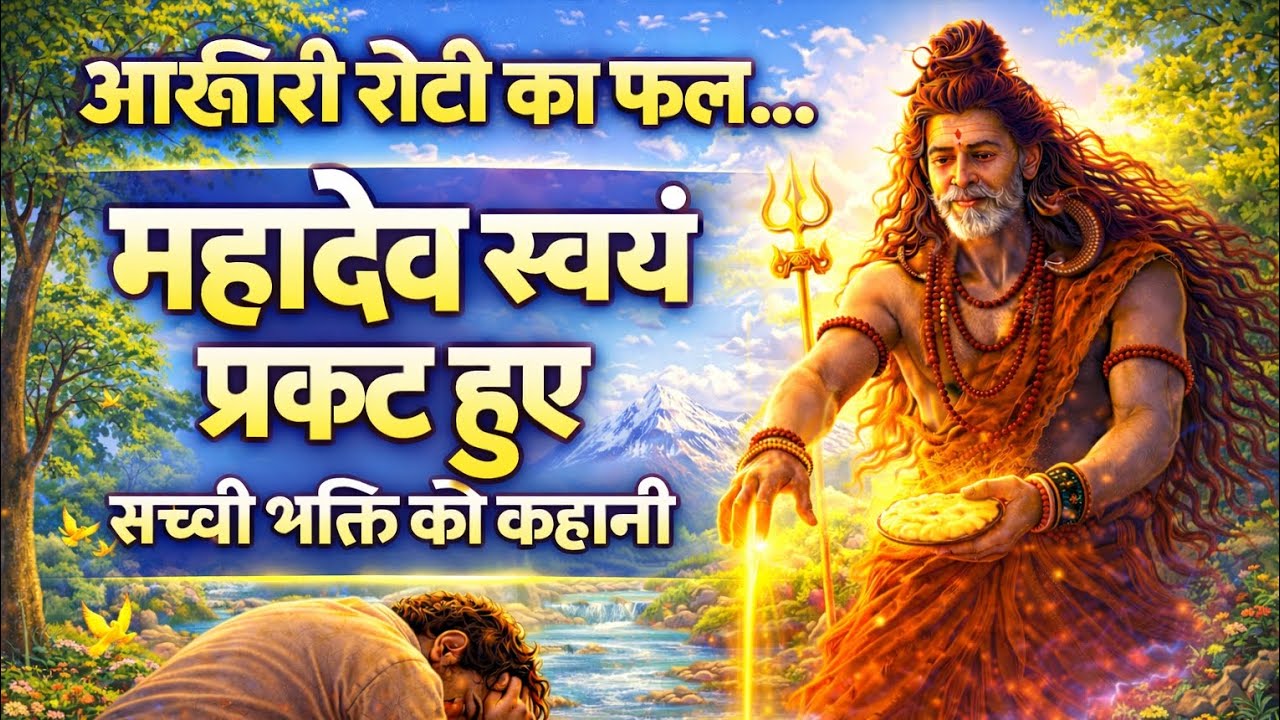 भाग्य बदल गया… जब आख़िरी रोटी दी 🙏 | महादेव की सच्ची कृपा