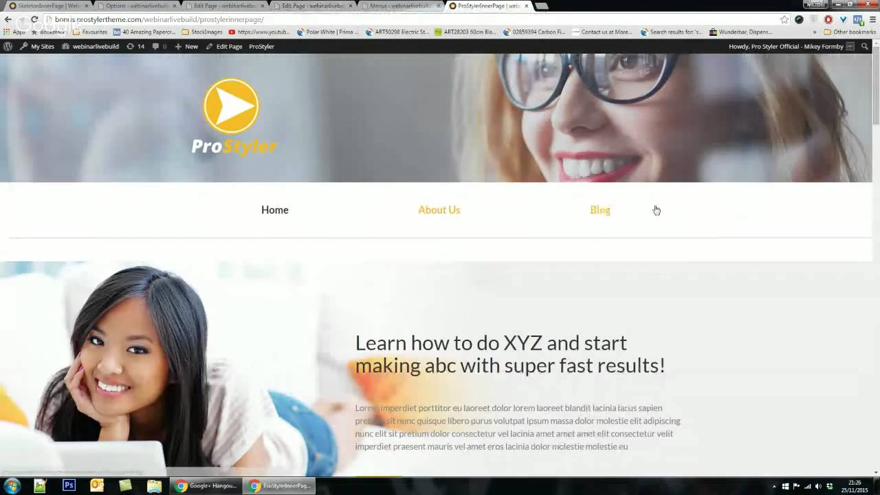 Pro Styler Custom Theme Webinar