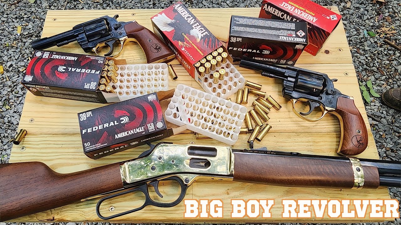 THE NEW 357 HENRY BIG BOY REVOLVER AND SIDE LOADING GATE RIFLE