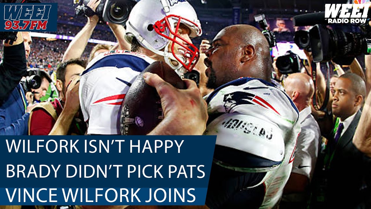 Patriots legend Vince Wilfork is NOT happy Tom Brady didn't pick the Patriots to win Sunday | WEEI