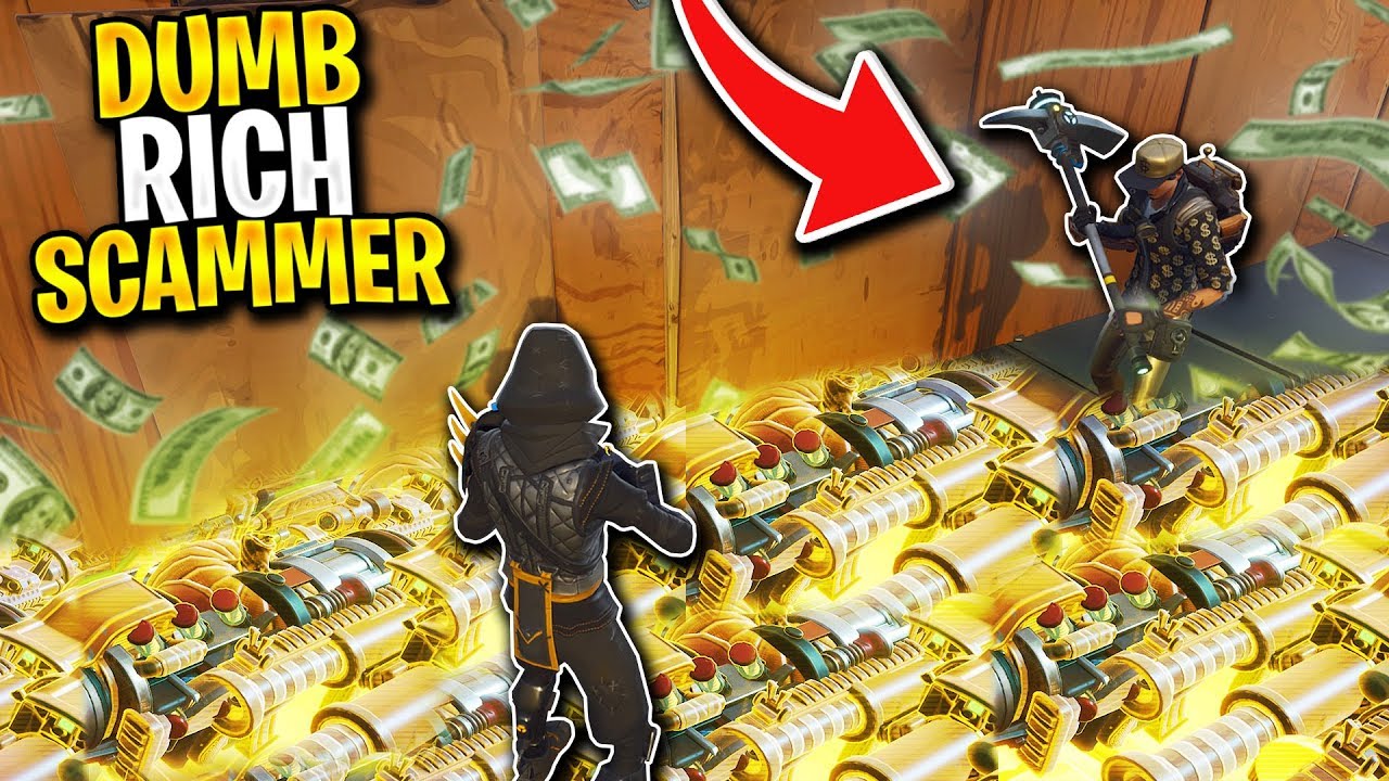Dumb RICHEST Scammer Lost WHOLE INVENTORY! (Scammer Get Scammed) Fortnite Save The World