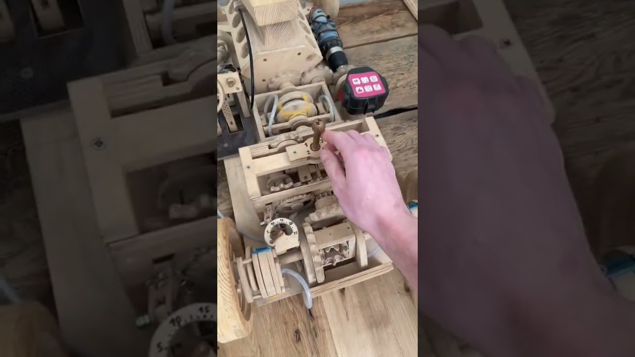 GOLD DIGGER BOY CHEATED 2 Wood engine~Wood working #shorts #ytshorts #woodworking