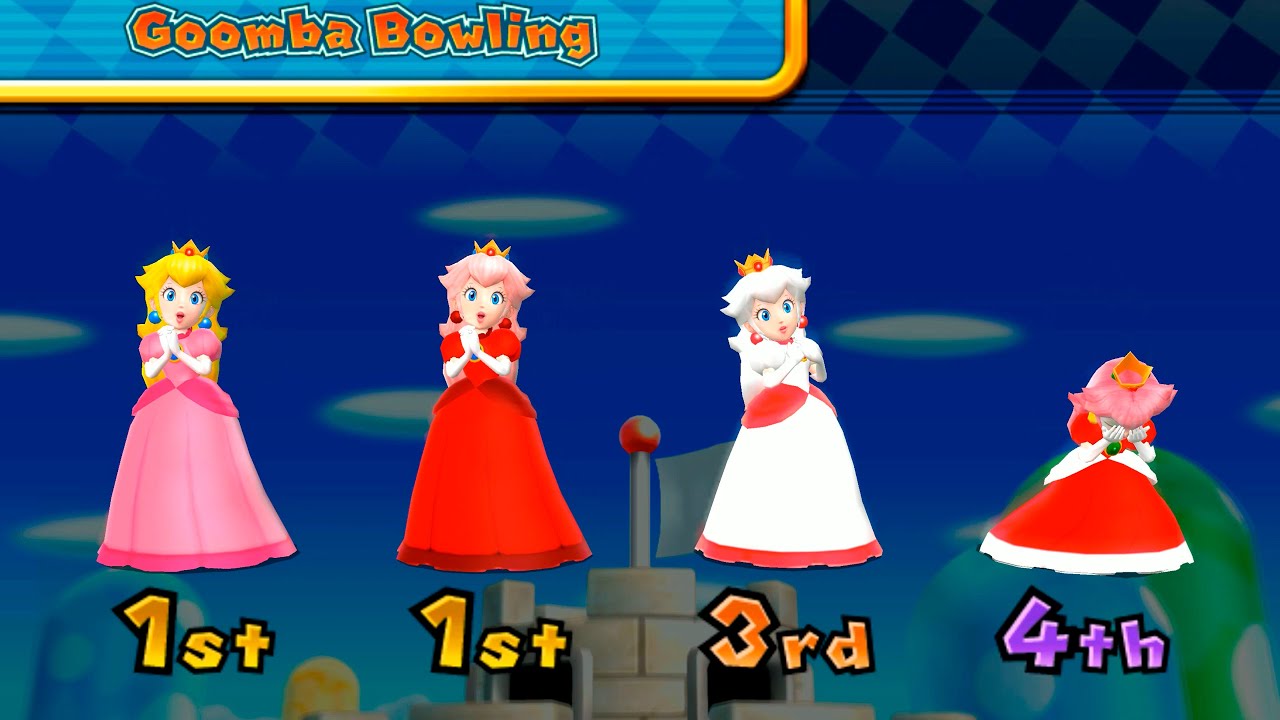 Mario Party 9 Mod - Minigames - Yoshi Vs Mario Vs Peach Vs Koopa Troopa #Onlymario