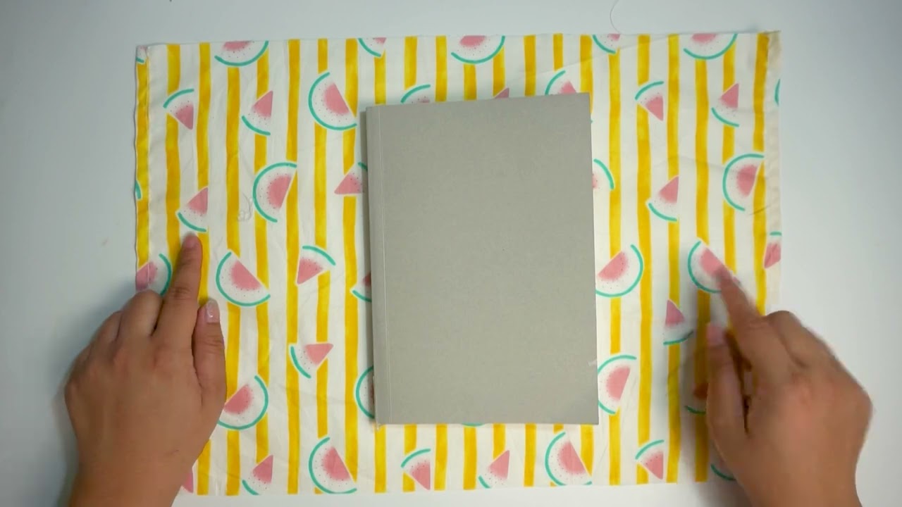 DIY Fabric Cover Book | ห่อปกหนังสือด้วยผ้า