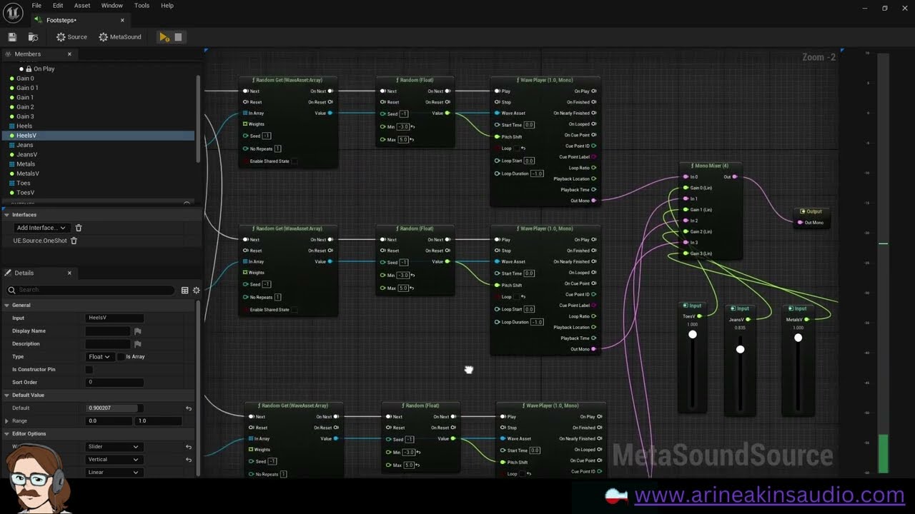 Ship Survivor - Mixing Footsteps With Metasounds