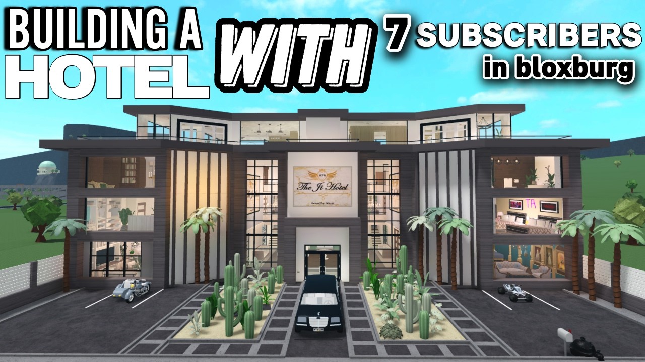 BUILDING A $1M HOTEL WITH My SUBSCRIBERS In BLOXBURG