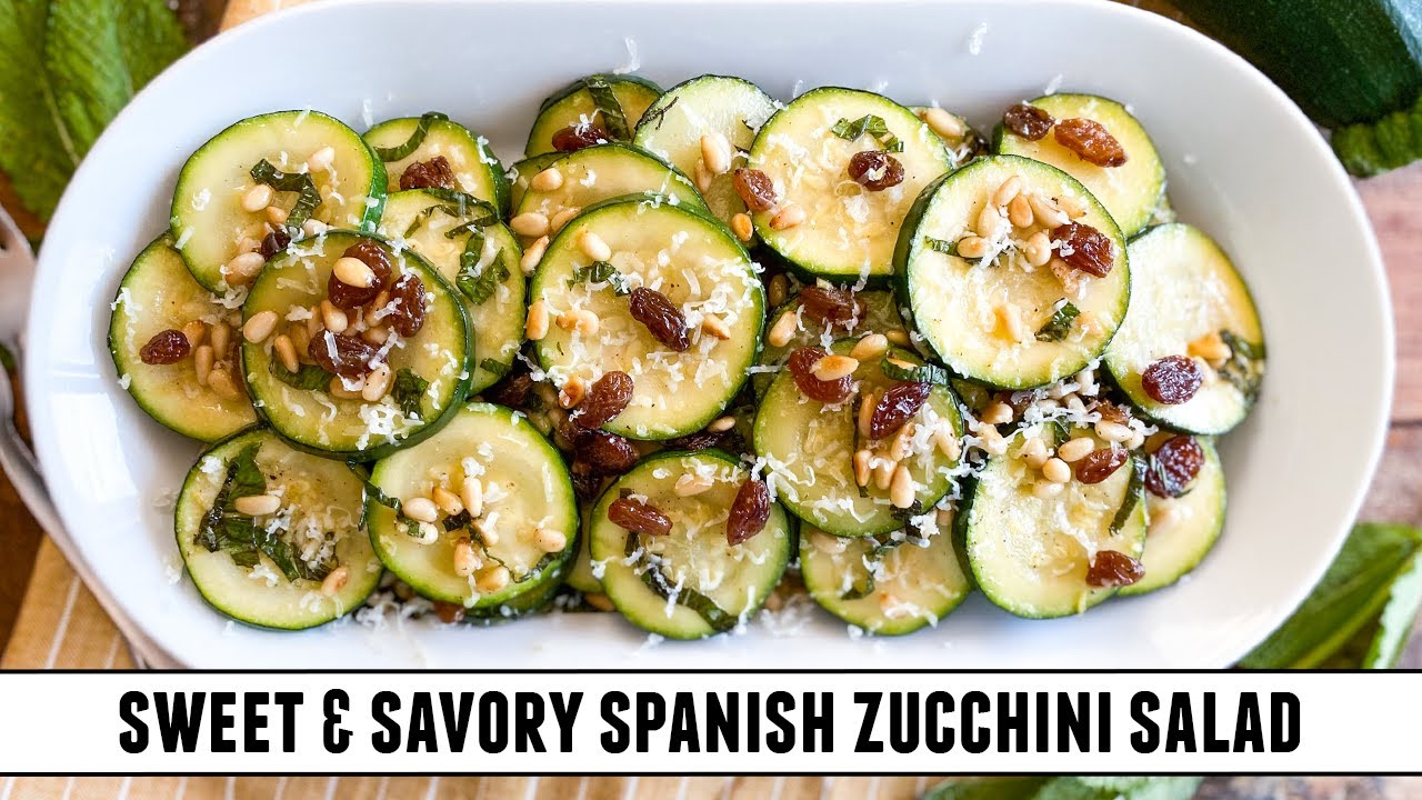 Spanish Zucchini Salad | Irresistibly Delicious 15 Minute Recipe