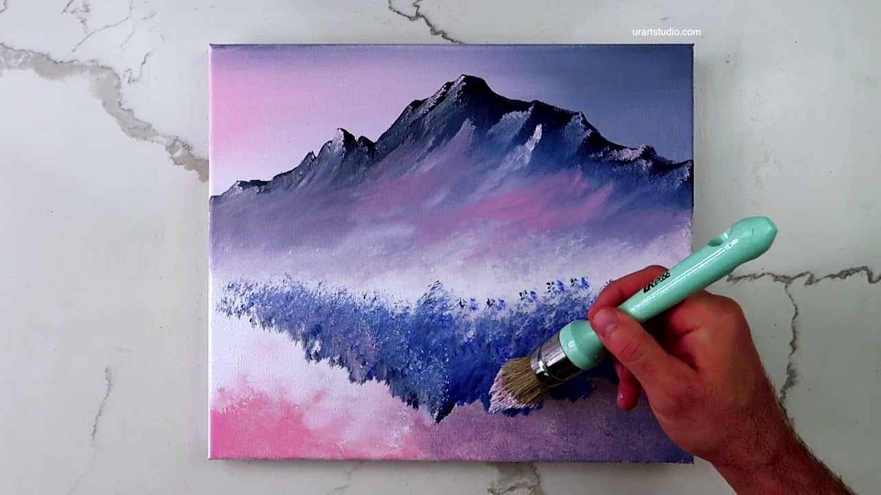 Magnificent Mountain Peaks: Breathing Life into the Stunning Landscapes with Acrylics