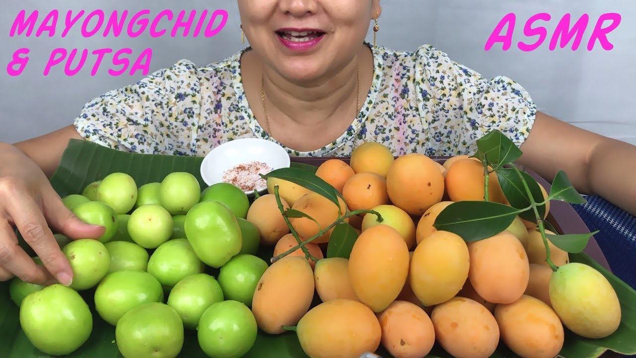 ASMR Putsa & Mayongchid | พุุทรา, มะยงชิด | Eating Sounds | Light Whispers | Nana Eats