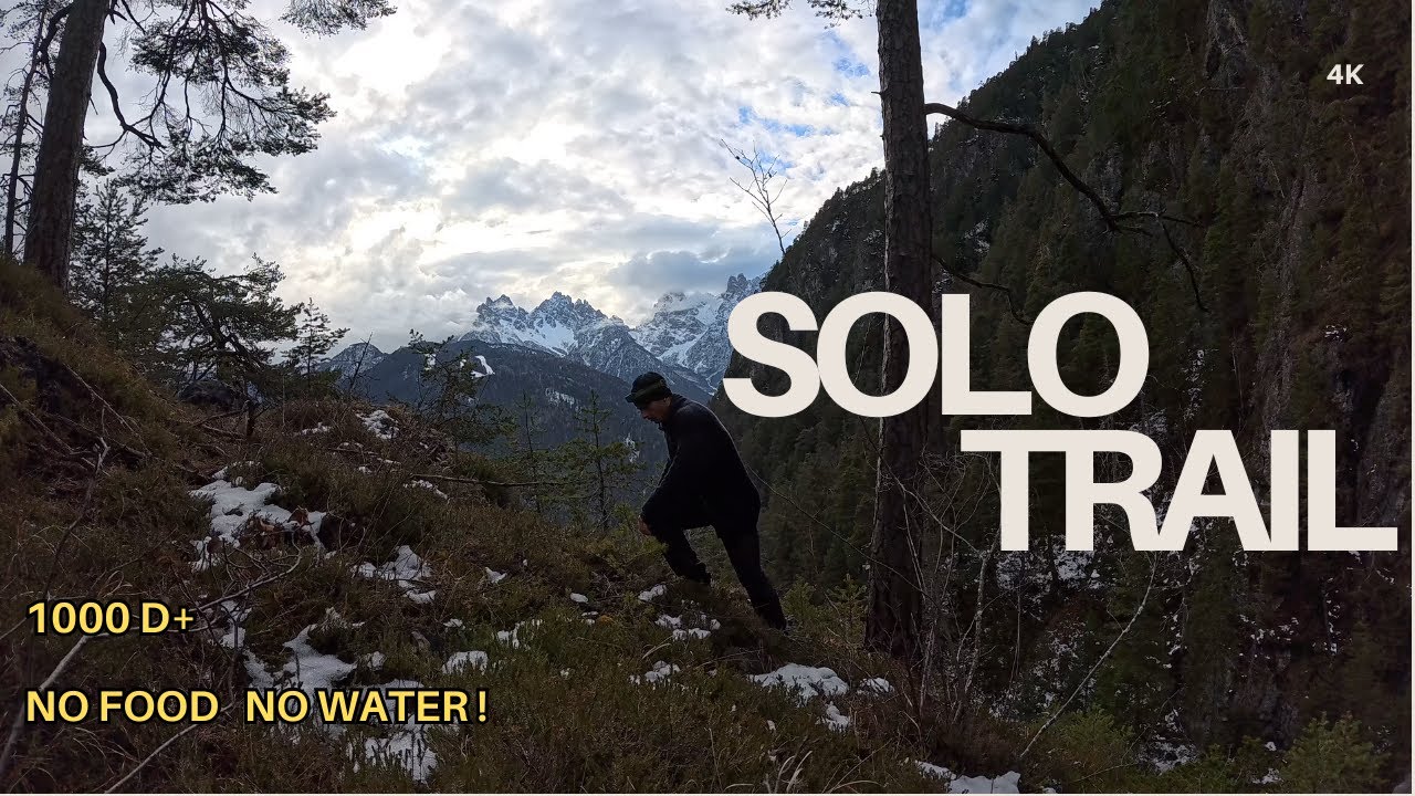 1000m D+ SENZA ACQUA n&eacute; CIBO: Trail Running selvaggio in Val d'Ambata [4K]
