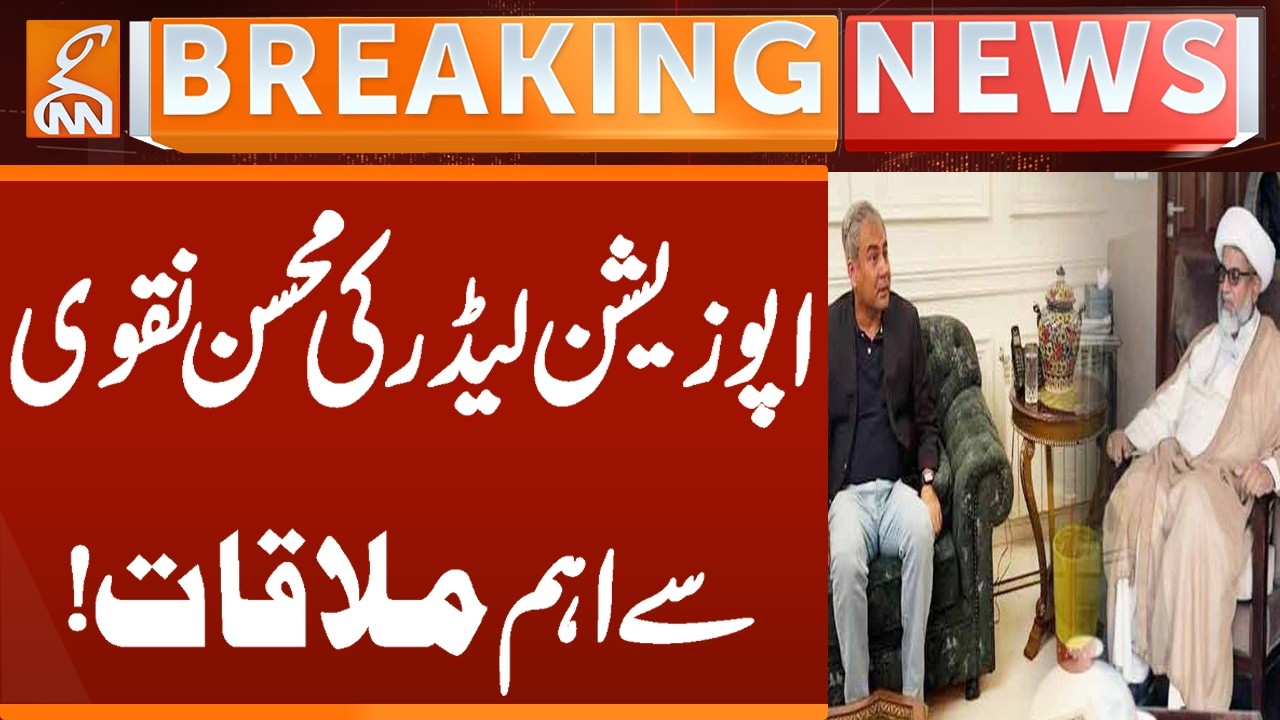 Opposition Leader Meets Mohsin Naqvi! | Breaking News | GNN