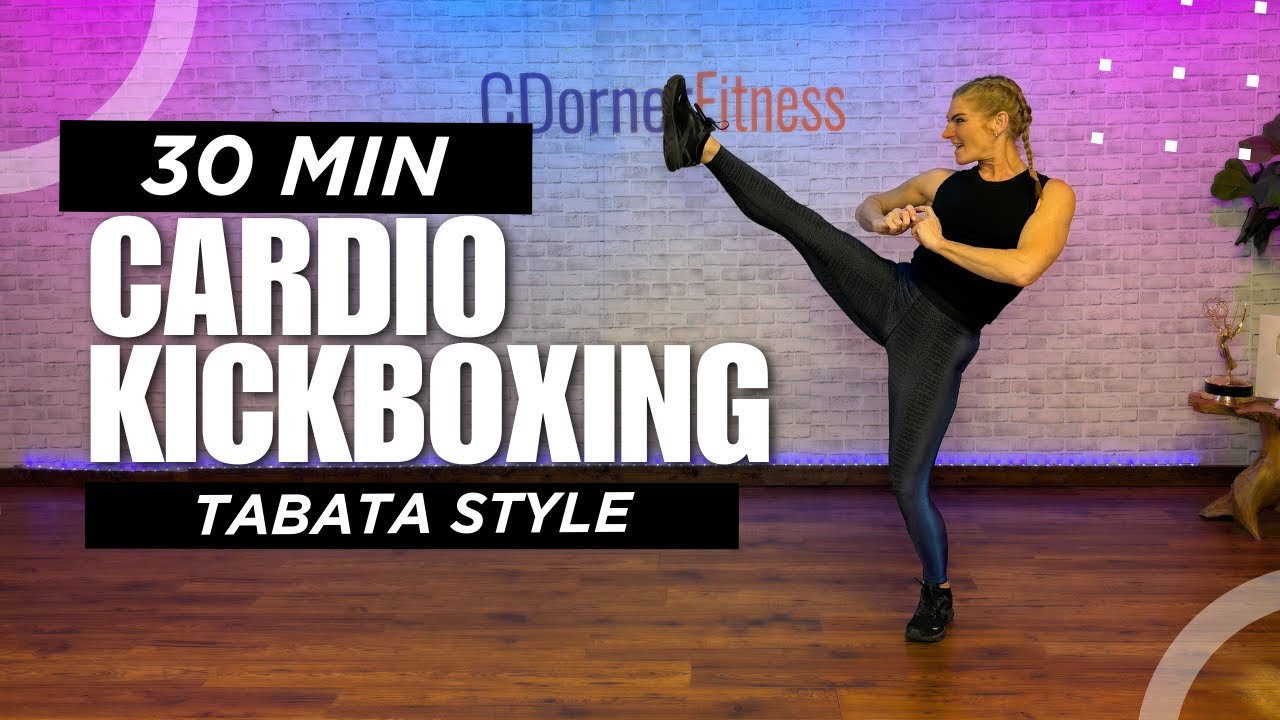 30-Min Cardio Kickboxing Tabata Workout | No Equipment Fat Burn