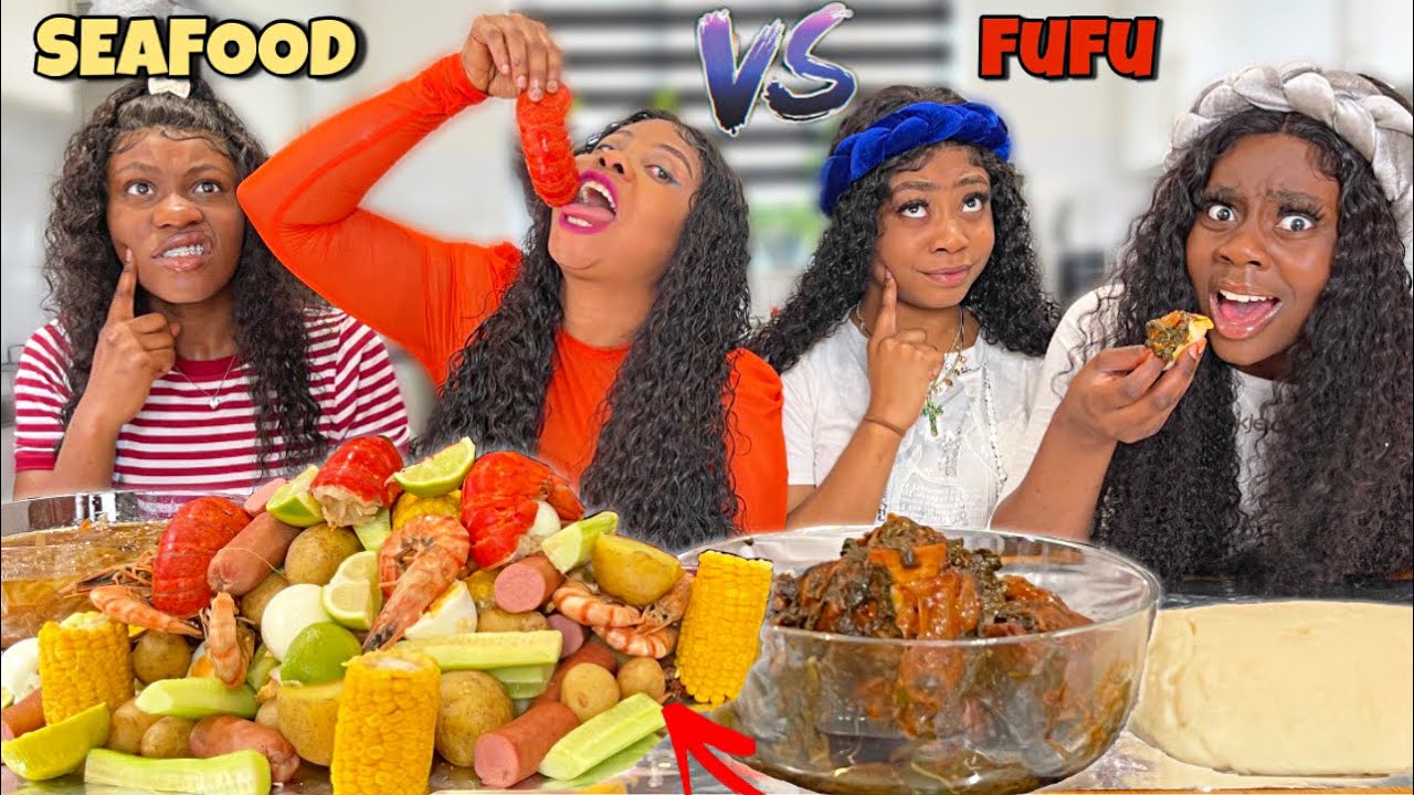 SEAFOOD VS FUFU MUKBANG CHALLENGE: (Are trends getting out of hand?)