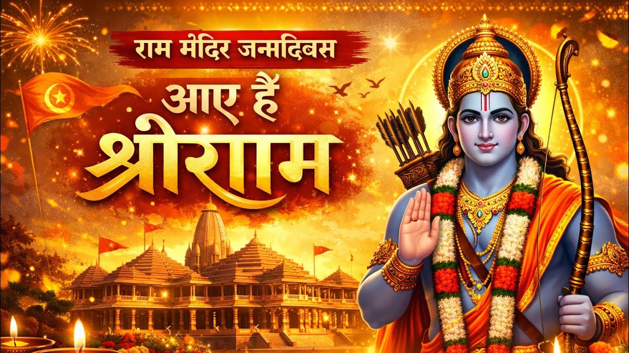 22 जनवरी राम मंदिर जन्मदिवस गीत | आए हैं श्रीराम | अयोध्या राम मंदिर 2026