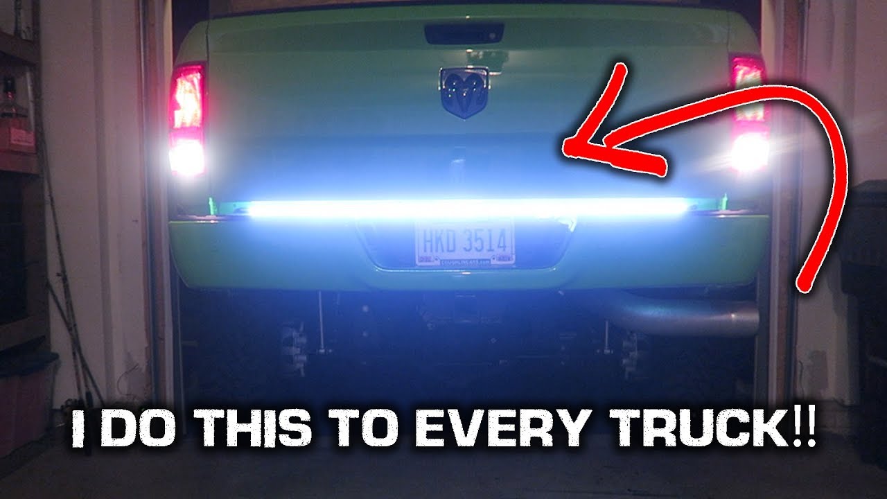 LED Tailgate Light Bar INSTALL!! *Super BRIGHT*