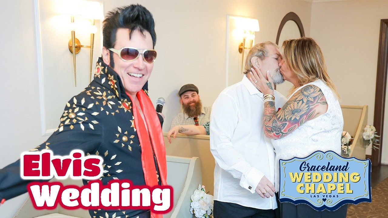 Ruth & Tom's Elvis Wedding in Las Vegas | Graceland Chapel