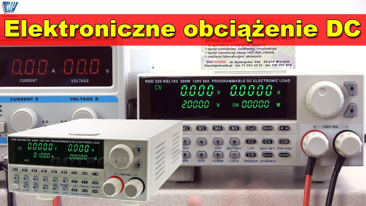 KEL103 elektroniczne obciążenie DC 300W 120V 30A - prezentacja