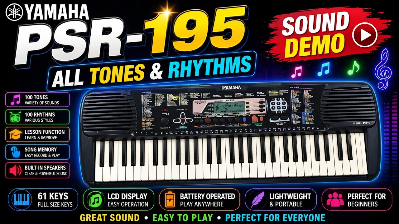 yamaha|yamaha psr 195|psr 195 yamaha