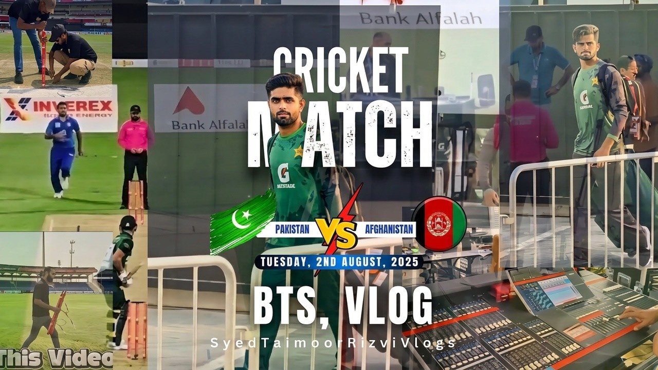 BTS Vlog Pakistan vs Afghanistan 2nd Match TRI national series T20 2025 #cricket #broadcast